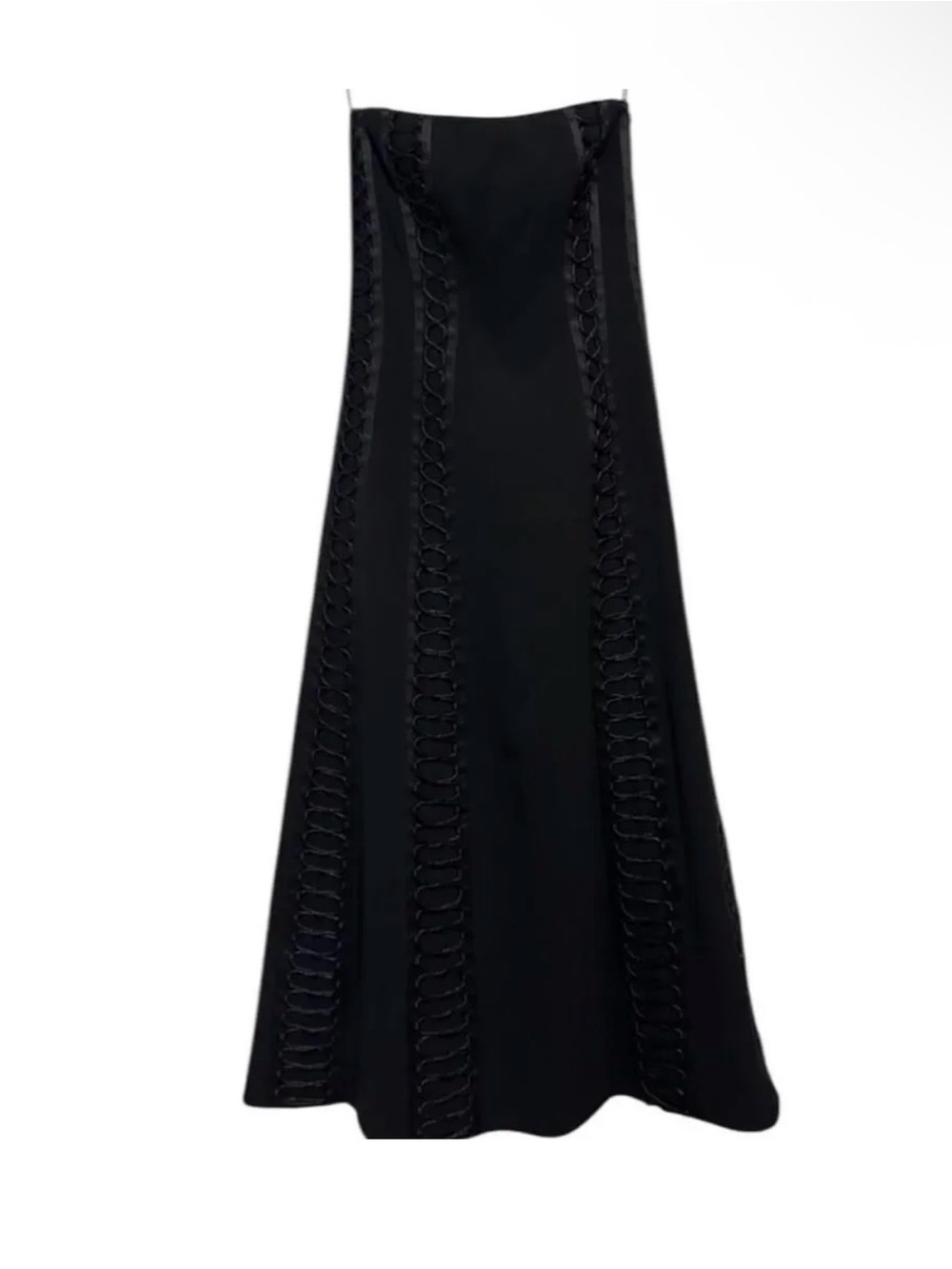 New With Tags SIMKHAI Dennison Dress Strapless Black Midi - Picture 7 of 12